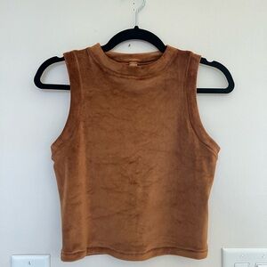 SKIMS Velour Women’s Crew Neck Tank in Copper